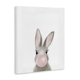thumbnail image 2 of Stupell Industries Modern Bunny with Pink Bubble Gum Forest Animal Canvas Art, 16 x 20, by Leah Straatsma, 2 of 7