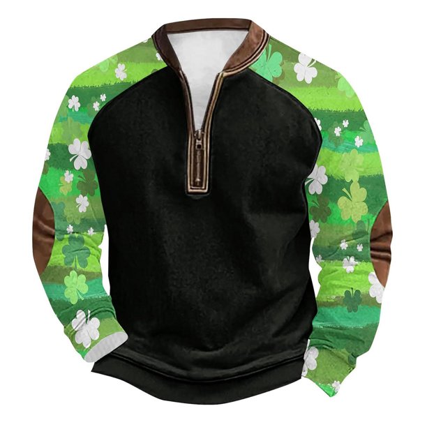 Blusas y camisas de manga larga con cuello redondo Sudadera con capucha de cuello redondo para hombre Jersey estampado Top de manga larga Blusa de poliéster para hombre