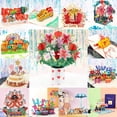 thumbnail image 3 of Tarjeta de feliz cumpleaños 3D, tarjeta de felicitación emergente, regalo de aniversario para mamá, papá, esposa, amigos, boda, flor creativa, tarjeta de agradecimiento, 3 of 4