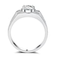thumbnail image 4 of Egg-shaped Fashion Luxury Men's White Gold/Yellow Gold 925 Silver Ring Size 8-13, 4 of 6