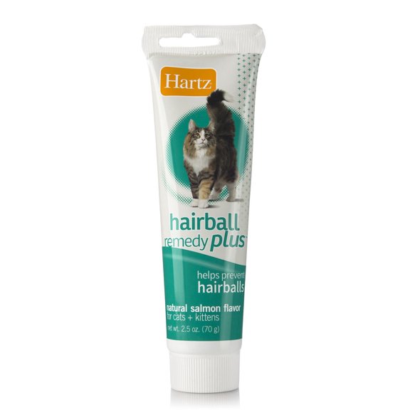 Hartz Hairball Remedy Plus Paste for Cats, with natural salmon