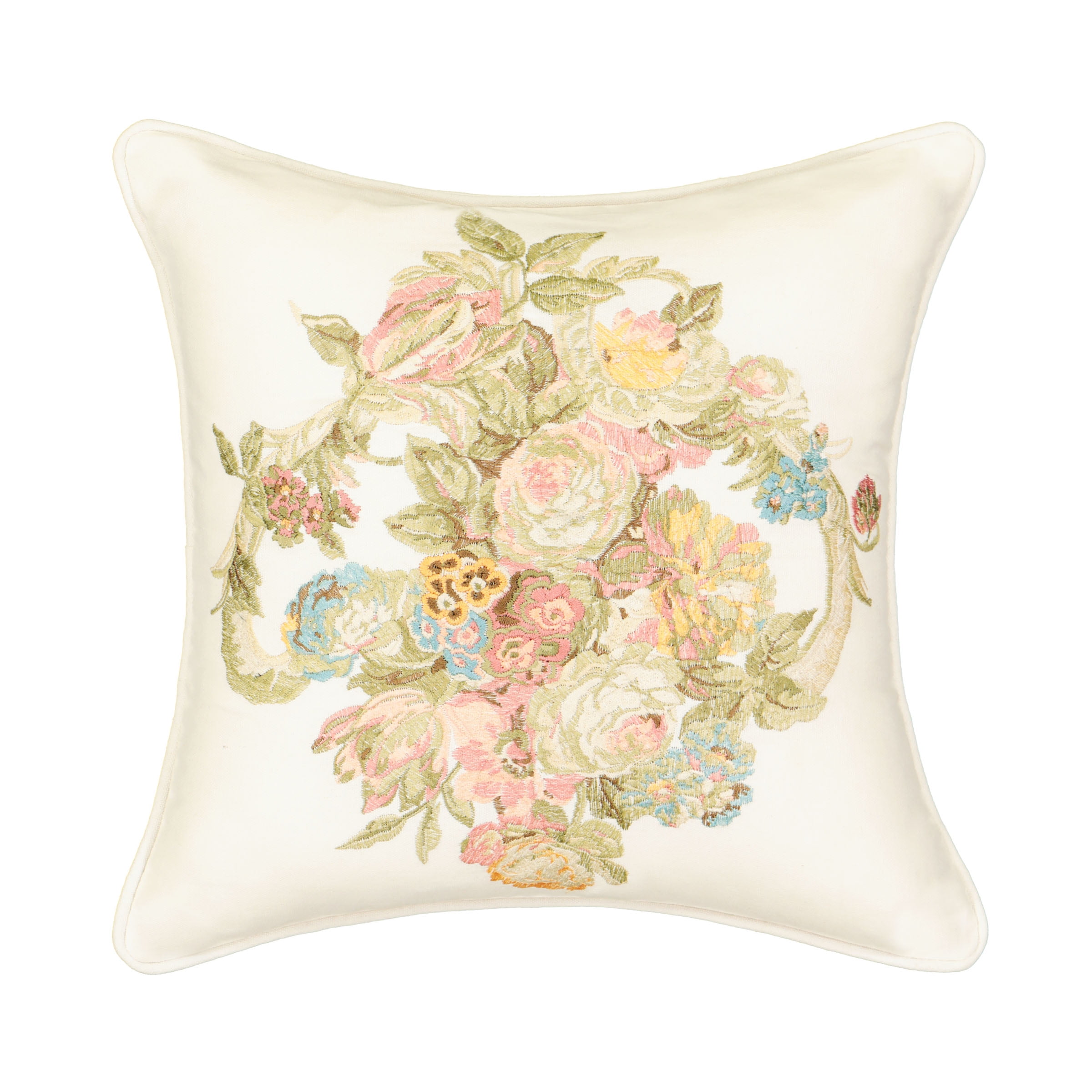 Waverly Spring Bling 16x16 Embroidered Decorative Pillow