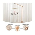thumbnail image 4 of Baby Crib Mobile Arm - Wooden Mobile Arm Compatible Crib Mobile Hanger Compatible Crib Baby Girl Nursery, 4 of 5