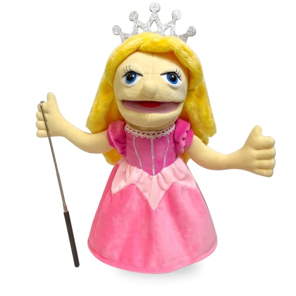 Just qunseen 16" Princess Hand Puppet Toy with Crown for Kids Girls