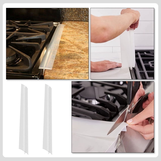 DEEPCRAFF 2Ud Cubierta De Silicona Transparente Para Grietas De Derrames Y Antideslizante