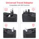thumbnail image 5 of Adaptador de viaje TSIM universal todo en uno con puerto USB C negro, 5 of 5