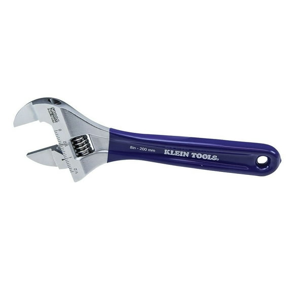 Klein Tools Slim-Jaw Adjustable Wrench 8In