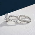 thumbnail image 2 of Gems Jewels 3.00 Ctw Oval Cut White Diamond Wedding Anniversary Engagement Bridal Set Ring 14K White Gold Plated 925 Sterling Silver 925 Sterling Silver -9.5, 2 of 5