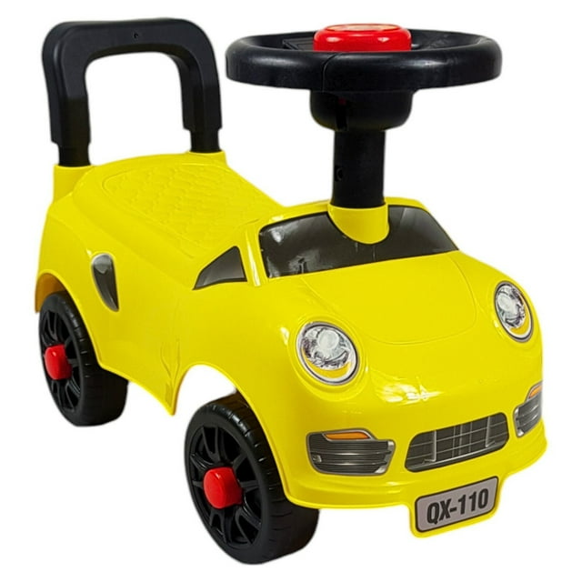 Montable para Niños THE BABY SHOP Correpasillos 48 cm con Respaldo Amarillo