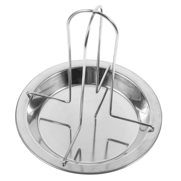 WASHWEPE Grilling Tray Barbecue Rack Silver Carbon Steel Baking Camping Cooking 1Pack