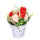 thumbnail image 1 of Plantas en maceta de rosas artificiales, adornos de arreglo floral, decoración de flores falsas para estante, mesa de escritorio de oficina en casa, 1 of 8