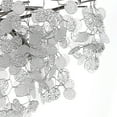 thumbnail image 6 of ARC USA Modern 6-Light Chandelier Textured Glass Brushed Nickel Chandeliers, 6 of 8