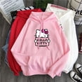 thumbnail image 2 of Sanrio Hello Kitty Hooded Sweatshirt Cartoon Anime Pullover Oversized Top Women Long Sleeves Autumn Winter Casual Loose Hoodies, 2 of 5