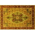 thumbnail image 1 of Ahgly Company Indoor Rectangle Oriental Yellow Industrial Area Rugs, 2' x 5', 1 of 4