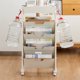 thumbnail image 5 of M Buder Organizador de Libros Móvil Con Ruedas 5 Niveles Multiusos Beige, 5 of 5
