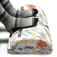thumbnail image 3 of Dragonfly Foot Rest, Nostalgic Style Repetition of Hand Drawn Floral Elements Sketch Art, Non-Slip Backing Adjustable Ergonomic Memory Foam Leg Support for Office, White and Multicolor, by Ambesonne, 3 of 5