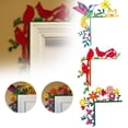 thumbnail image 2 of Hand Painted Door Topper Hummingbird Door Frame Corner Decoration Flower Door Sitter Silhouette Corner Door Frame Decor Creative Door Frame Topper Door Frame Wall Art Decor, 2 of 6