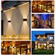 thumbnail image 2 of Lámpara de Pared Solar LED para Exteriores, Resistente A la Lluvia, Al Agua, para Jardín, Patio, Lámpara de Control de Luz Inteligente, Luz Solar Ajustable C, 2 of 5