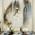 thumbnail image 6 of VONN Amalfi 5-Light ETL Certified Integrated LED Aluminum Chandelier - Gold, 6 of 10