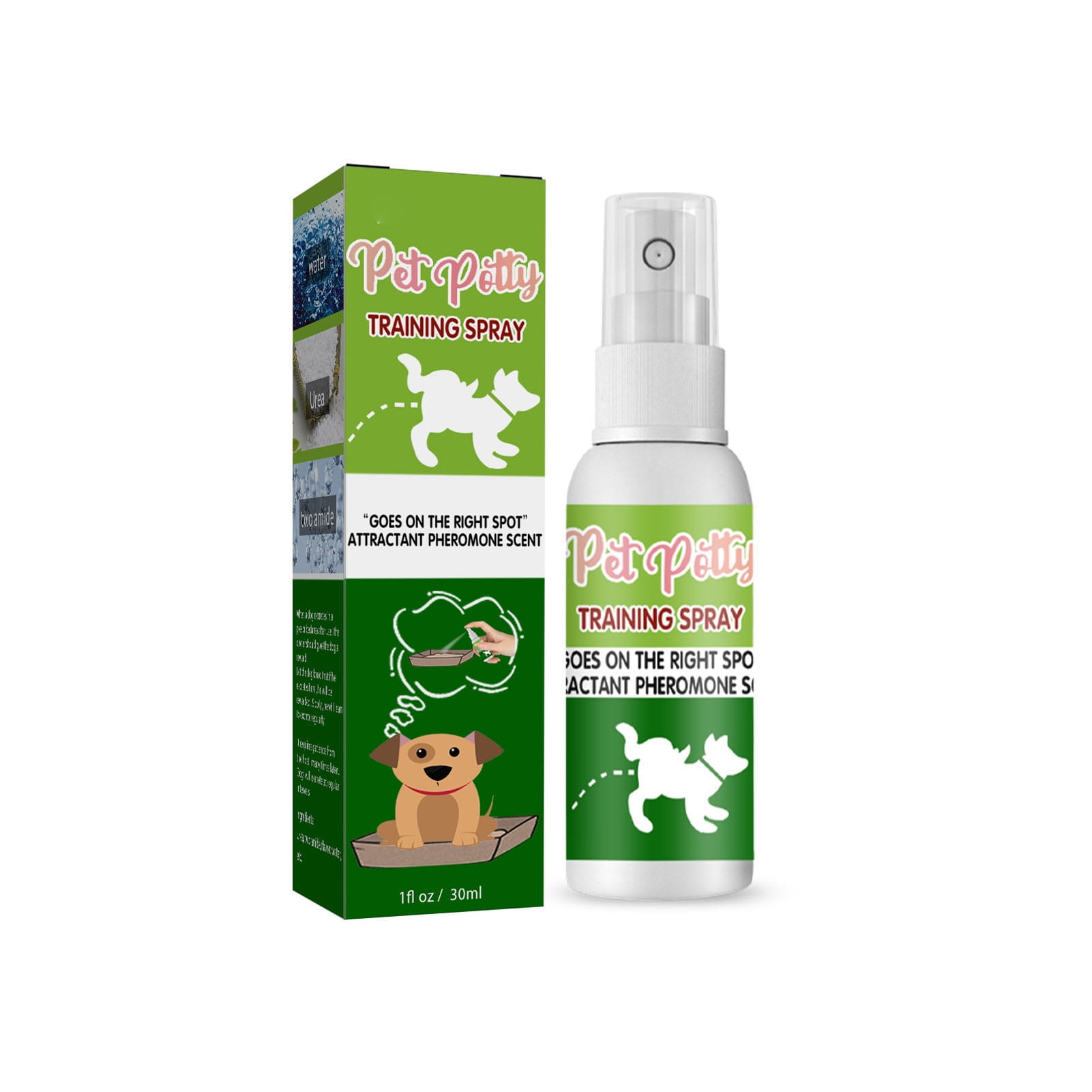 Fyydes Dog Potty Trainer Spray Safe Practical Solution Dog Toilet Training Spray Attractive Compact 30ml With Nozzle For Dogs