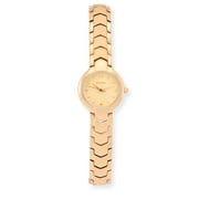 Elgin Gold-Tone Analog Watch with Off-White Dial, Water-Resistant, Women's