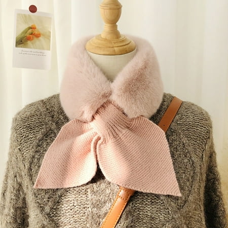 

MIASHUI Lovely Women Fashion Winter Villus Scarf Outerwear Lady Scarf Warm Bib