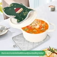 thumbnail image 3 of Yayeee Pot Holders Kitchen Heat Resistant with Pocket 7"x9.8" Cotton Oven Cooking Hot Pads, Christmas Santa Hats, 3 of 7