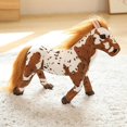 thumbnail image 2 of Simulation Spotted Stallion Plush Toy Doll Birthday Gift Ornament, 2 of 3