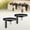 2pcs, variant on Wall-Mounted Metal Bird Bath Basin, Black Deck Rail Bird Tray with Hanging Hook for Feeder, Bracket Waterer Fence Tree Balcony Porch Yard Outside for Crow Hummingbird
