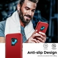 thumbnail image 6 of LeYi Compatible for Samsung Galaxy S9 Case, 3 in 1 Full Body Shockproof Rubber Dustproof, Red, 6 of 8