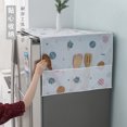 thumbnail image 4 of Xiao Hua Funda de tela para refrigerador de una o dos puertas, con bolsillo de almacenamiento, impermeable y a prueba de polvo, para el hogar, 180 x 60 cm (estilo 2), 4 of 4