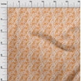 thumbnail image 3 of oneOone Rayon Orange Fabric Dot Craft Projects Decor Fabric Printed By The Yard 56 Inch Wide, 3 of 5