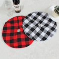 thumbnail image 1 of 2 PCS Buffalo Plaid Christmas Tree Skirt 1５inch, Christmas Tree Skirt for Holiday Christmas Decorations, 1 of 5