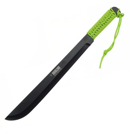 18 Black Full Tang Hunting Camping Machete Jungle Survival Fixed Blade Knife with Sheath