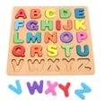 thumbnail image 2 of Rompecabezas del alfabeto Zonh, bloques de aprendizaje de matemáticas con letras de madera, juguetes Montessori, 2 of 3