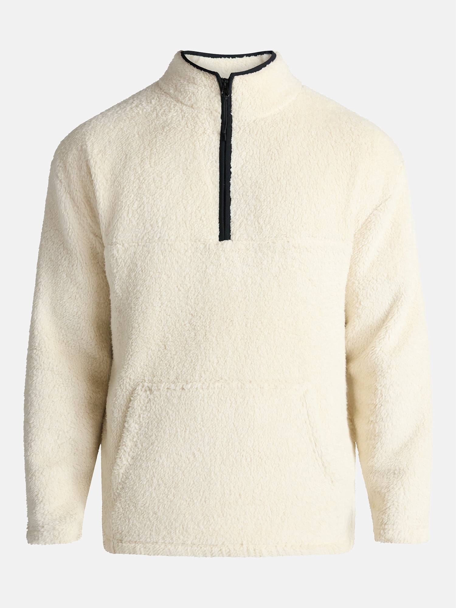 No Boundaries High Pile Quarter Zip Fleece Pullover, Men's