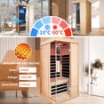 thumbnail image 2 of Single Person Compact Home Sauna Kit with Hemlock Wood Aroma, Efficient Heating System & Easy DIY Installation for Personal Relaxation in Small Spaces, 2 of 7
