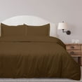 thumbnail image 2 of Royale Linens Chocolate Duvet Cover Twin Size - Twin Duvet Cover Set - 2 Piece Double Brushed Twin Duvet Covers with Zipper Closure, 1 Twin Duvet Cover 68x90 inches and 1 Pillow Sham (Twin, Chocolate), 2 of 8
