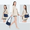 thumbnail image 2 of Crossbody Bag for Women Multi Pocket PU Leather Shoulder Handbag Large Capacity Lightweight Purse for Daily Use, 2 of 6
