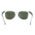thumbnail image 2 of Classic Hipster Rectangular Keyhole Horn Rim Sunglasses Grey Green, 2 of 4