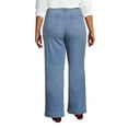 thumbnail image 2 of Lands' End Women's Plus Size Recover High Rise Wide Leg Blue Jeans, 2 of 3