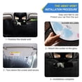 thumbnail image 3 of Foldable Car Windshield Sunshade UV Sun Visor Protector Blocks UV Rays Keeps Vehicle Cool 57x31.5 Inch Plush Dog Paw Print Pattern, 3 of 8