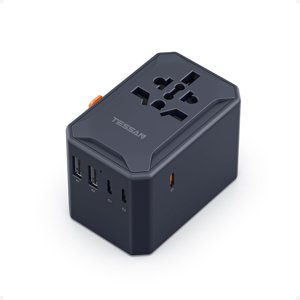 Universal Travel Adapter GaN 65W Black