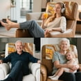 thumbnail image 7 of SCRAWLGOD Marble Print Golden White 3 Piece Sofa Headrest Protector Non Slip Headrest Cover for Recline Chair PU Leather Couch Chair Head Protector for Living Room Decor 17x27in, 7 of 7