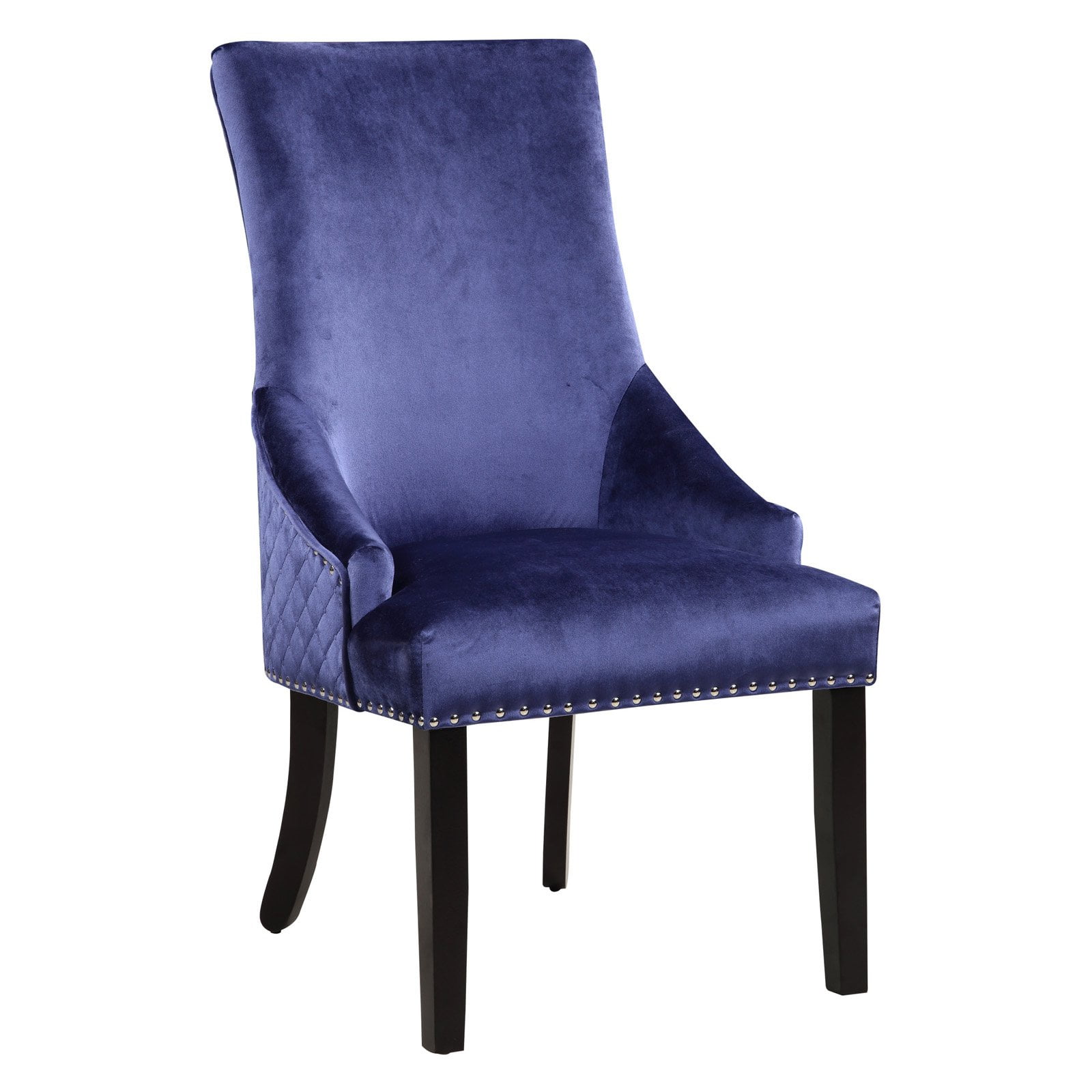 Chic Home Moishe Velvet Dining Side Chair with Nailhead ...