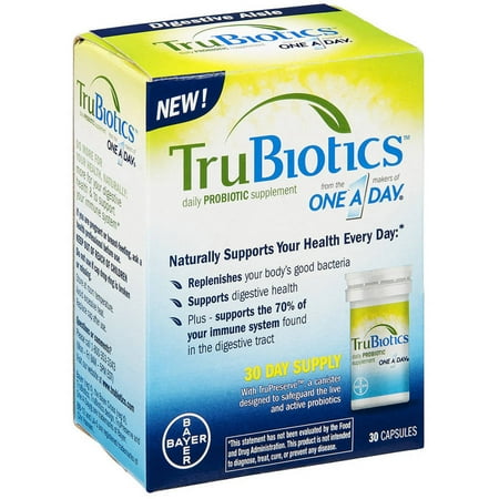 One A Day Trubiotics Daily Probiotic, 30 CT (Pack of 4)