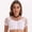 A116 White, variant on Womens Dirndl Blouse Lace Trim Mesh Puff Short Sleeve Ruched Front Square Neck Crop Top Y2K Fairycore Slim Fit Bavarian Festival Party Clubwear Vintage Sweet T Shirts Blouses