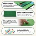 thumbnail image 7 of NOICOI 71"x71" Portable Golf Chipping Game Set, with Adjustable Golf Clubs,20 sticky balls - Golf Training Aid for Indoor/Outdoor Practice ,Easy Setup Family Gifts, 7 of 7