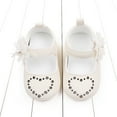 thumbnail image 2 of Biezeib Baby Girls Mary Jane Shoes Rhinestones Flower PU Princess Flats Casual Walking Shoes for Newborn Infant Toddler, 2 of 6