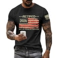 thumbnail image 2 of Retired 2025 Not My Problem Anymore T-Shirt Funny Retirement Gift for Men USA Flag Tee, 2 of 4